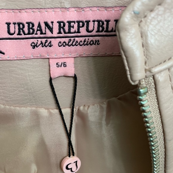 Little girls pink Moto jacket - Picture 6 of 9